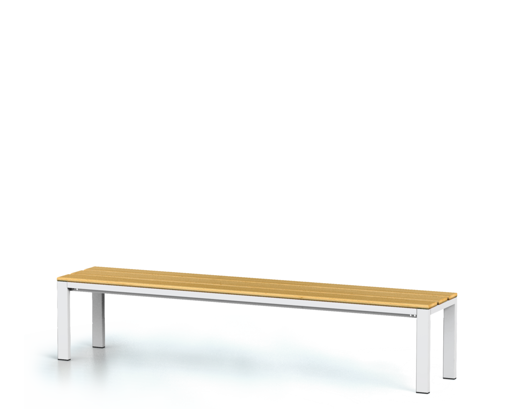 Benches with beech sticks -  basic version 420 x 2000 x 400